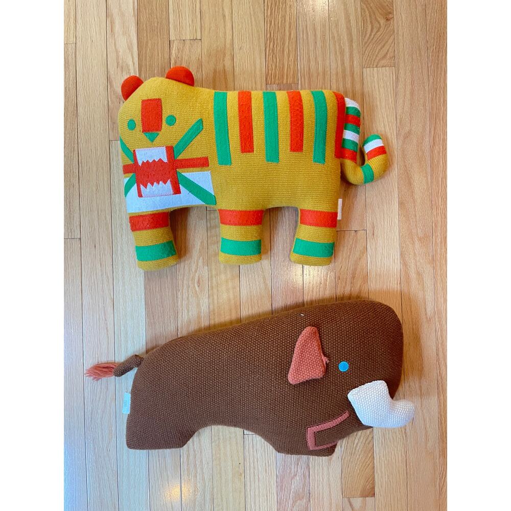Christian Robinson Collaboration with Target Tiger Mammoth Figural‎ Pillow